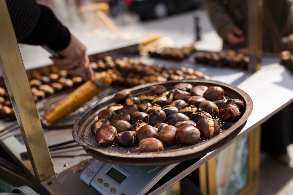 Roasted chestnuts in Turkey