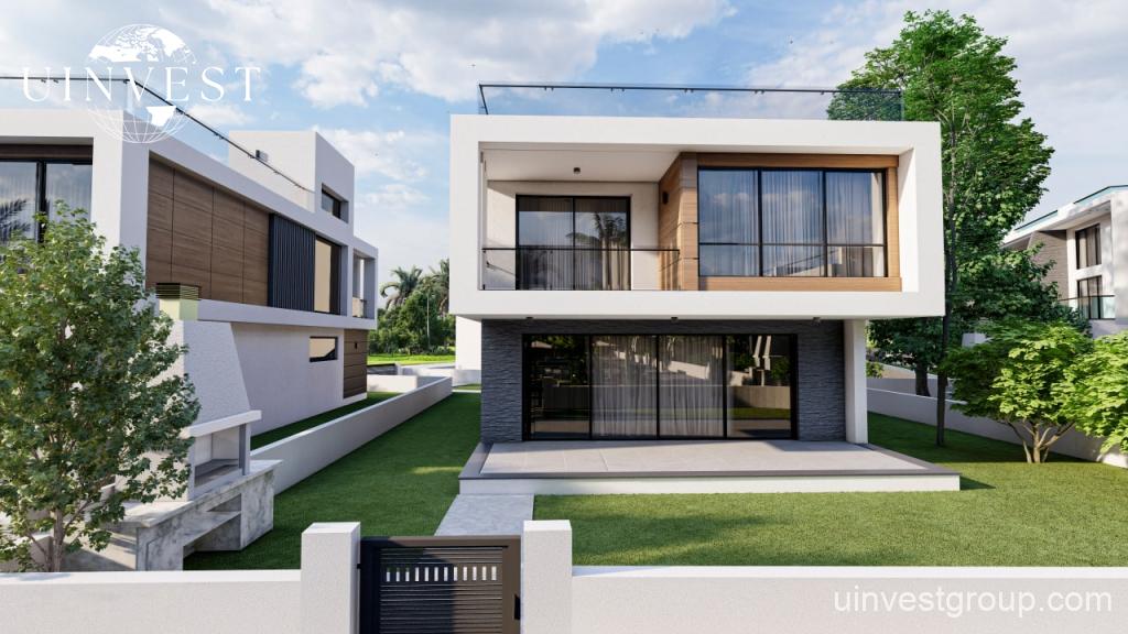 رندر نمای بیرونی ویلاها و آپارتمانهای Elysium Otuken