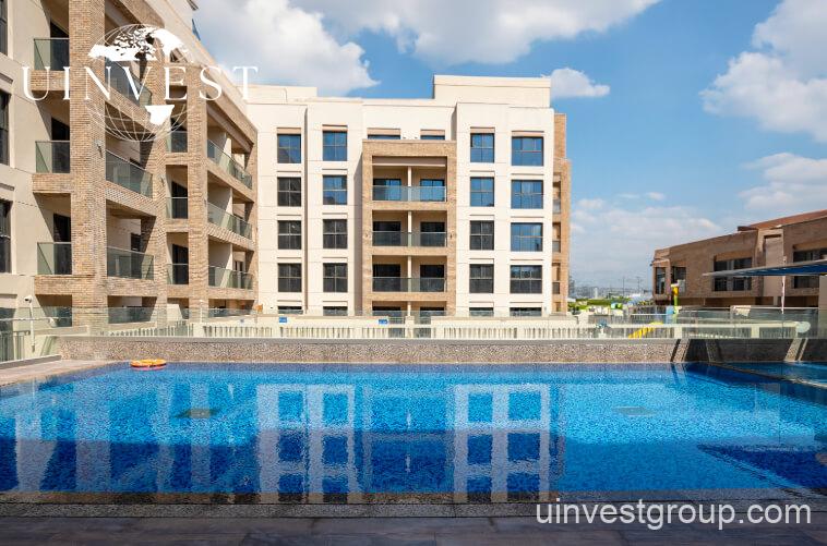 Exterior view of Eleganz by Danube – modern residential tower in JVC Dubai