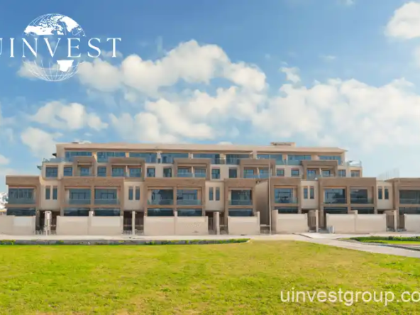 Exterior view of Eleganz by Danube – modern residential tower in JVC Dubai
