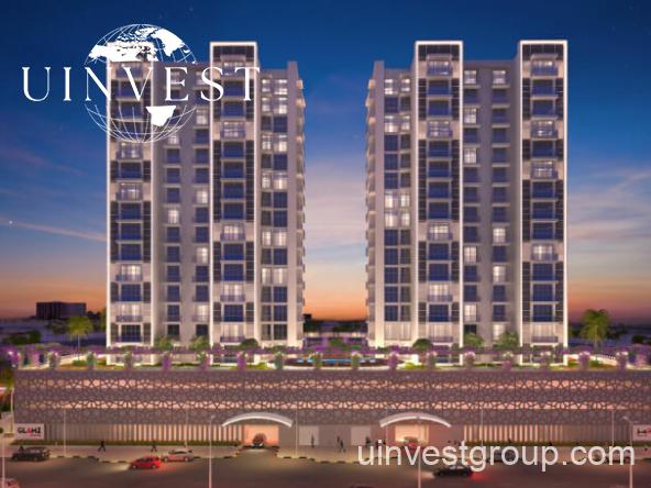 Glamz by Danube IMPZ Dubai sleek glass façade under clear blue sky