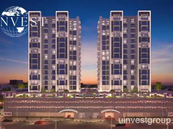Glamz by Danube IMPZ Dubai sleek glass façade under clear blue sky