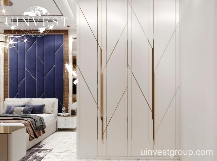 Rendering of Petalz by Danube in Al Warsan First, Dubai, showing modern mid-rise residential buildings with private pools, landscaped gardens, walking paths, outdoor cinema, eco-friendly features, and water bodies.