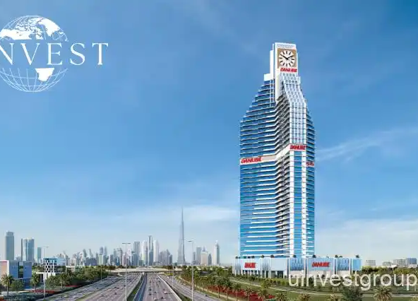 Timez by Danube in Dubai – Twin-tower convertible apartments with modern amenities and Golden Visa eligibility in Dubai Silicon Oasis