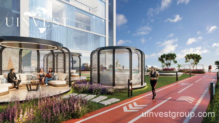 Timez by Danube in Dubai – Twin-tower convertible apartments with modern amenities and Golden Visa eligibility in Dubai Silicon Oasis