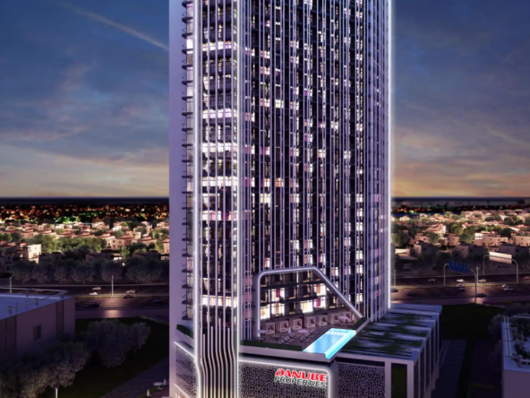 Bayz_by_Danube_modern_high-rise residential_tower_in_Business_Bay_Dubai,_featuring_contemporary_architecture_panoramic_windows_and_canal_side_views.