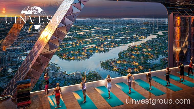 “Exterior view of Diamondz by Danube, a luxury residential tower in Jumeirah Lake Towers, Dubai.”