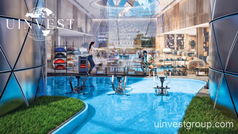 “Exterior view of Diamondz by Danube, a luxury residential tower in Jumeirah Lake Towers, Dubai.”