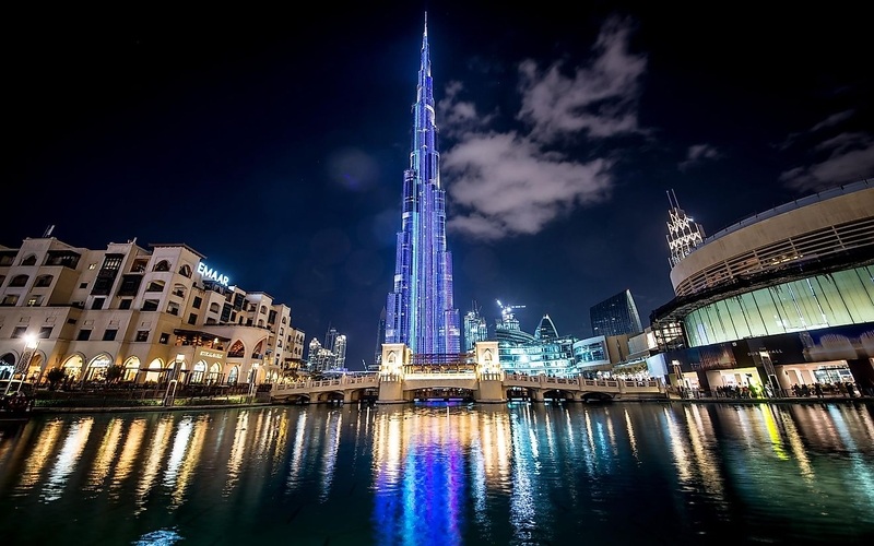 Burj Dubai flat with Creek glow
