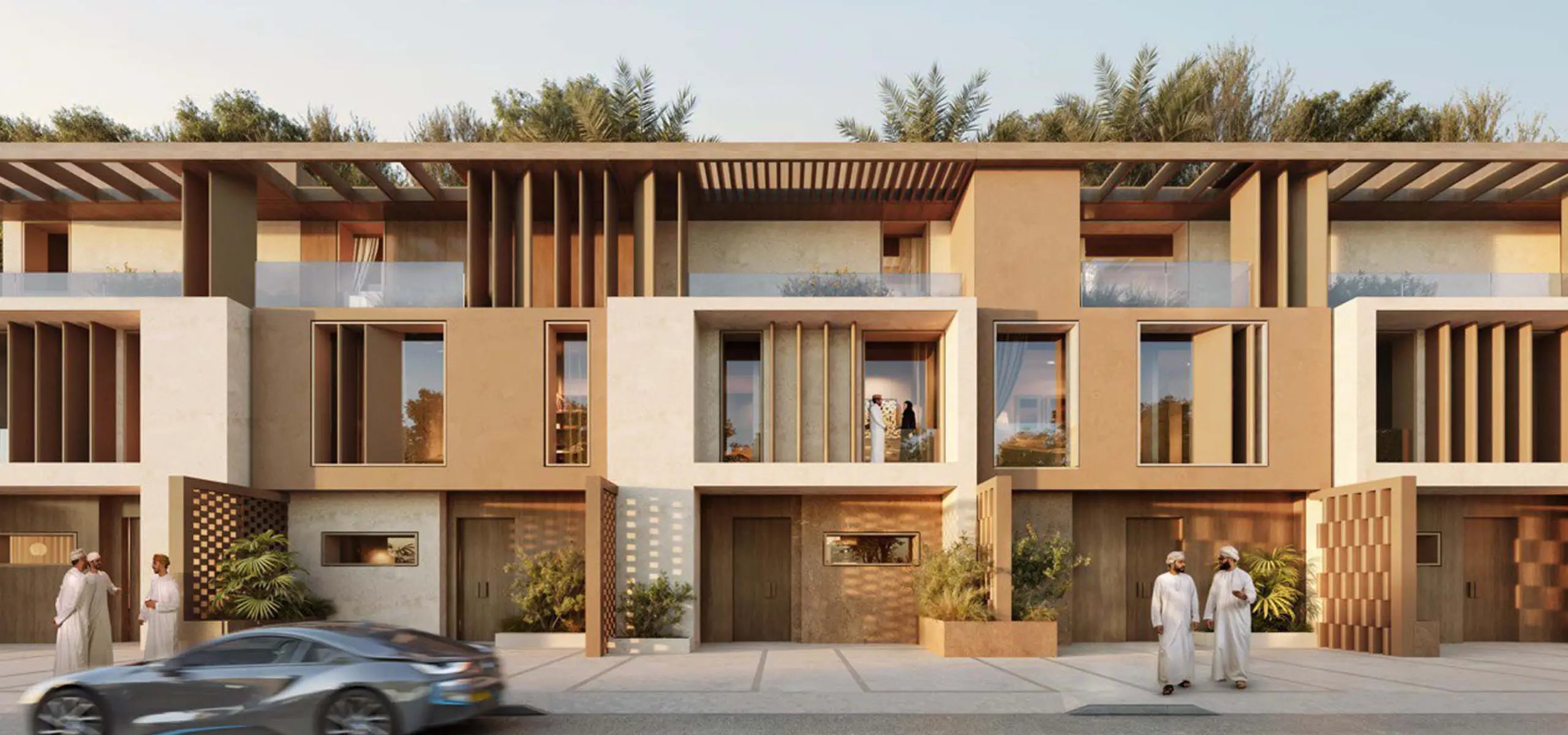 Modern balcony apartments at Wadi Zaha, Sultan Haitham City near Muscat