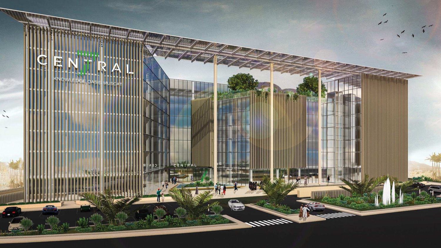 Central 7, Knowledge Oasis Muscat — Tier I Business Centre in Oman — central 7 knowledge oasis muscat exterior