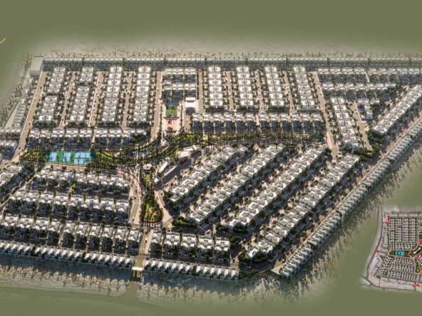 Husn Al Zain master plan aerial view, Bidbid, Oman