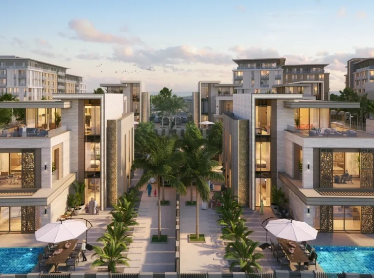 Villas with private pools at Sarooj Oasis Villas, Sultan Haitham City