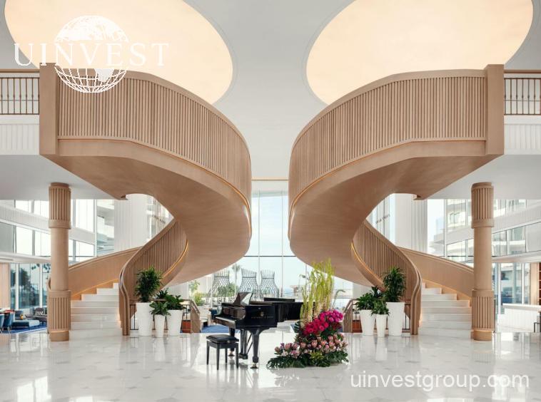 Grand lobby of The St. Regis Al Mouj Muscat Resort