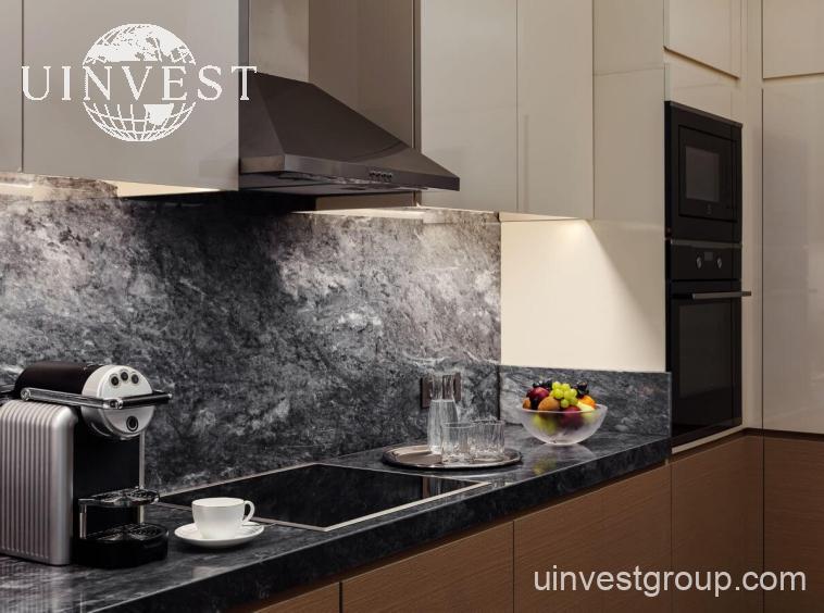 Pearl Suite kitchen at The St. Regis Al Mouj Muscat Resort