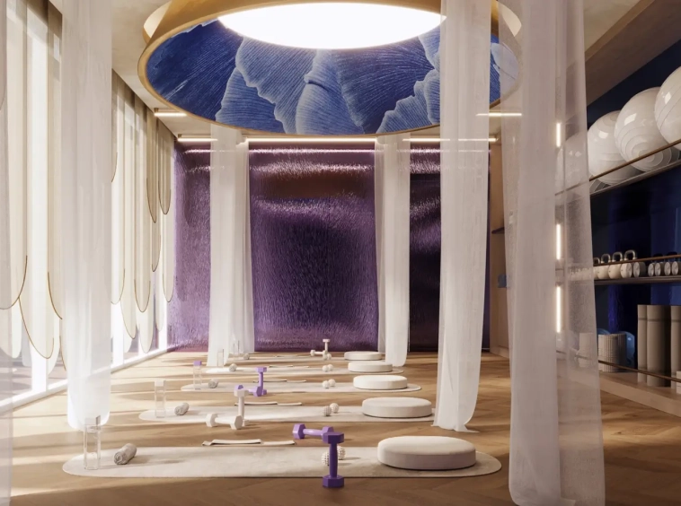 Yoga and wellness studio at Vistal By Victoria Swarovski, Al Mouj