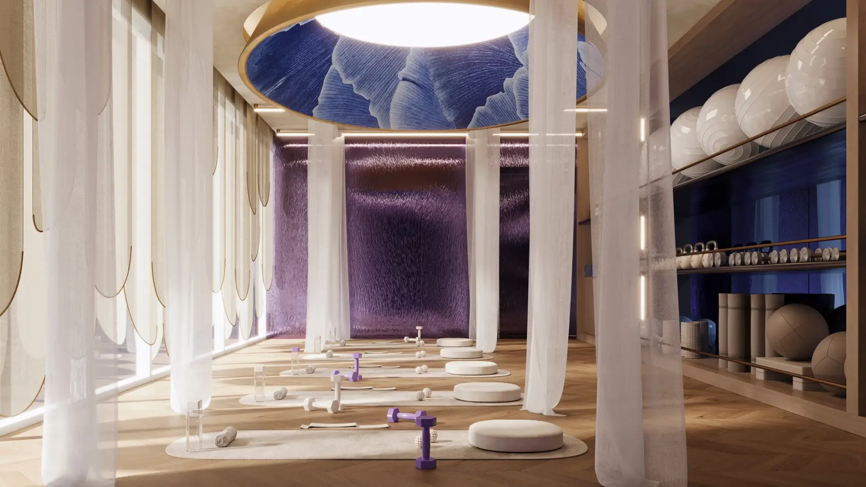 Yoga and wellness studio at Vistal By Victoria Swarovski, Al Mouj