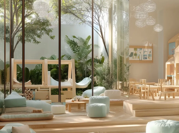 Children's play area at Vistal By Victoria Swarovski, Al Mouj