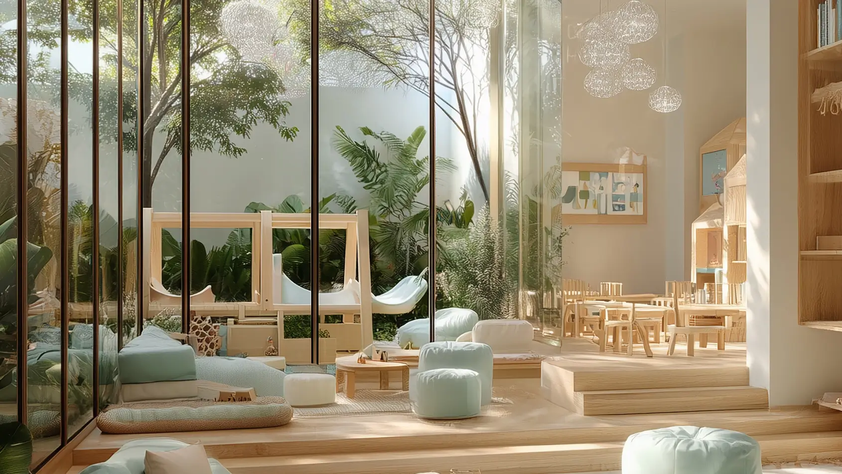 Children's play area at Vistal By Victoria Swarovski, Al Mouj