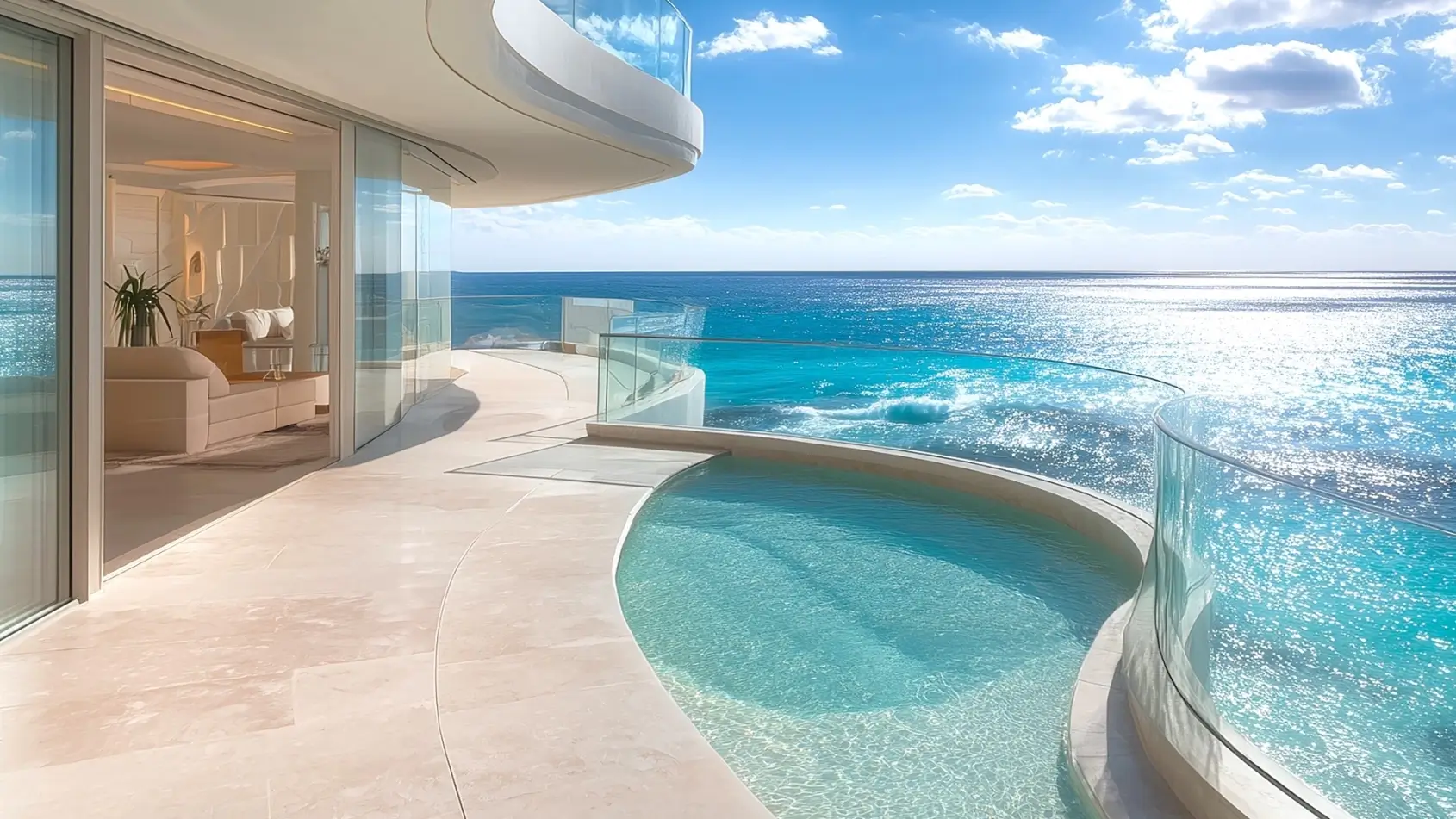 Private infinity pool at Vistal By Victoria Swarovski, Al Mouj