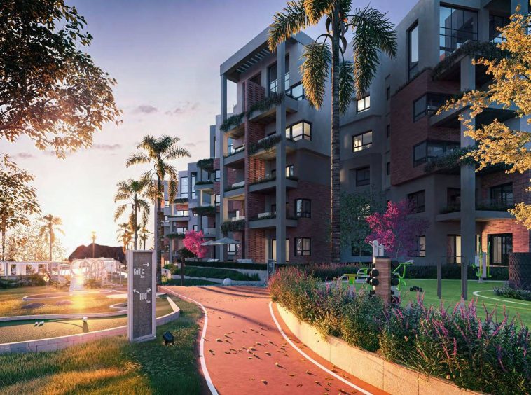 Jogging track and outdoor gym at Zen Residences, Muscat Bay