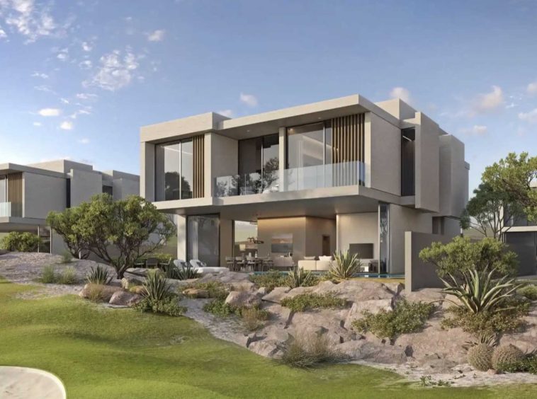 A Golf-Front villa at AIDA overlooking the Trump golf course fairway near Muscat, Oman.