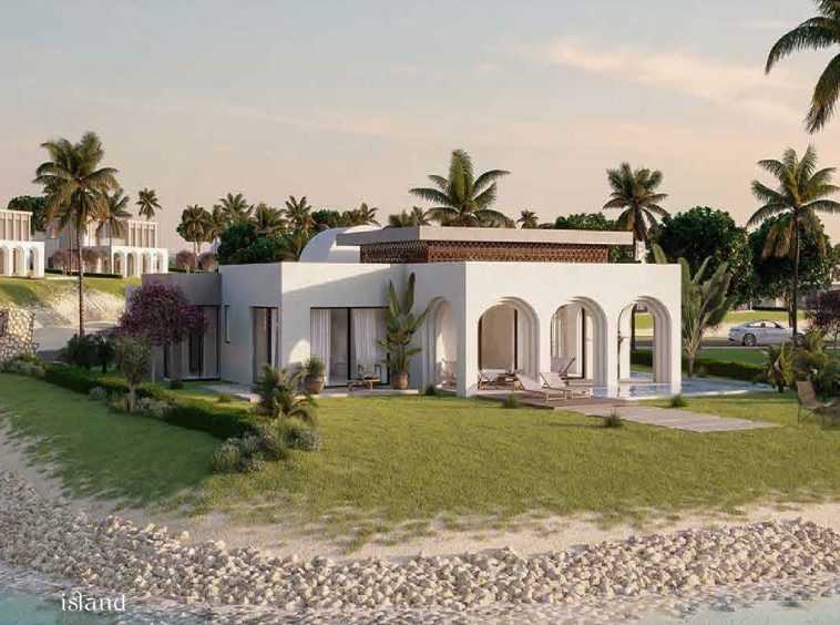 Lubana Island Hawana Salalah - villa exterior with garden