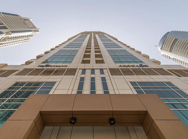 The Royal Oceanic Dubai Marina pool deck