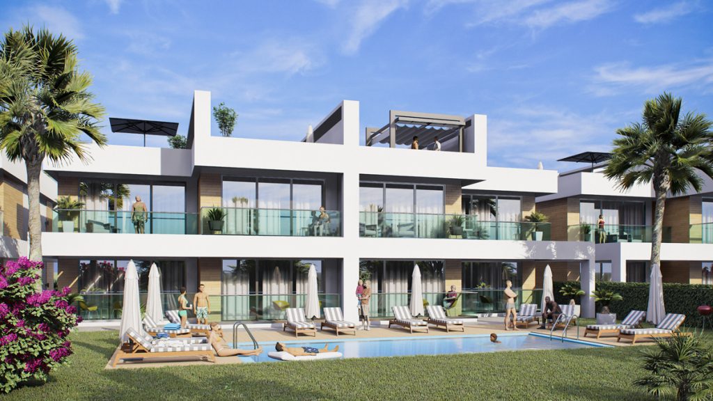 Blue Line Villas Bogaz furnished villa scheme on the Karpaz main road