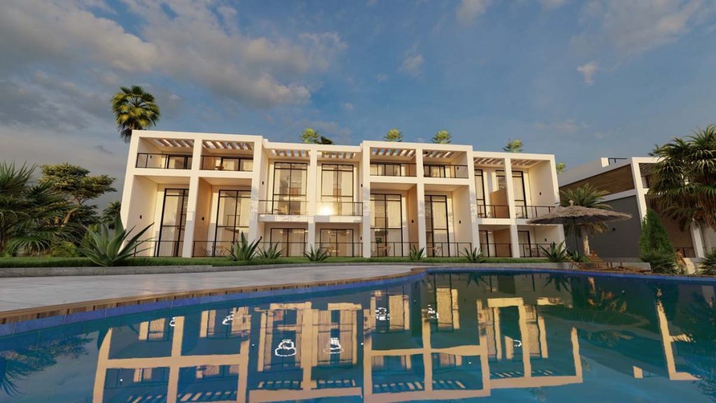 Caesar Breeze Tatlisu planned villa scheme exterior render