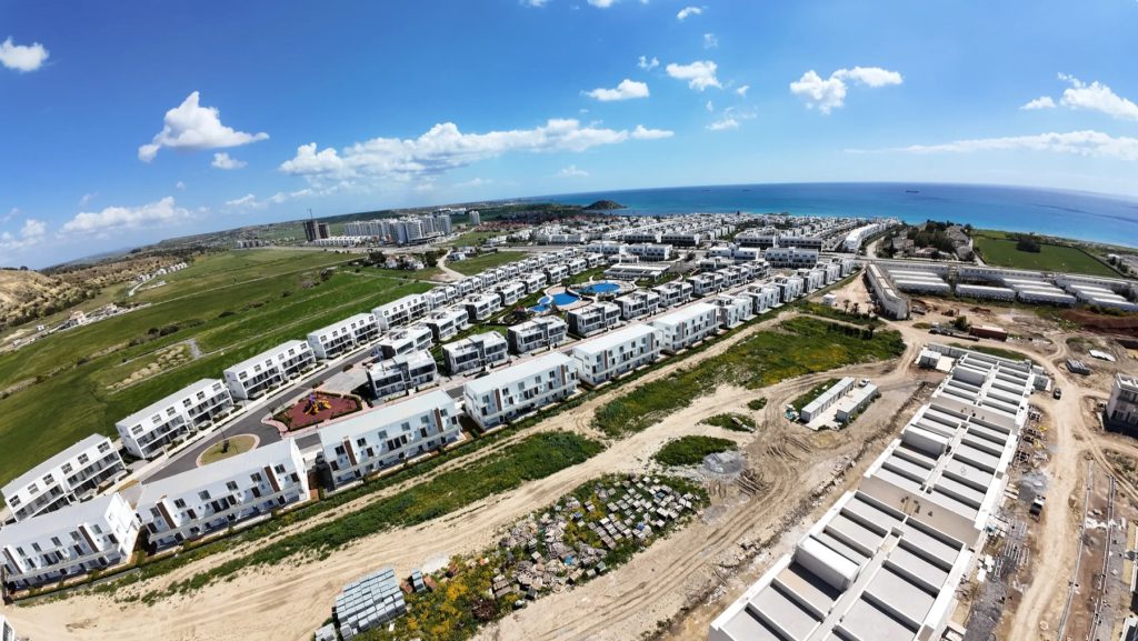 Four Seasons Life II aerial photo of the completed and in-progress homes