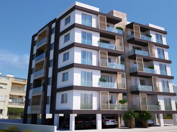 نمای بیرونی ساختمان آپارتمانی Isatis 1 Famagusta، تصویر رندر