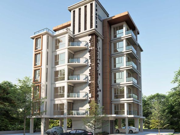 رندر نمای بیرونی ساختمان آپارتمانی Isatis 3 Famagusta