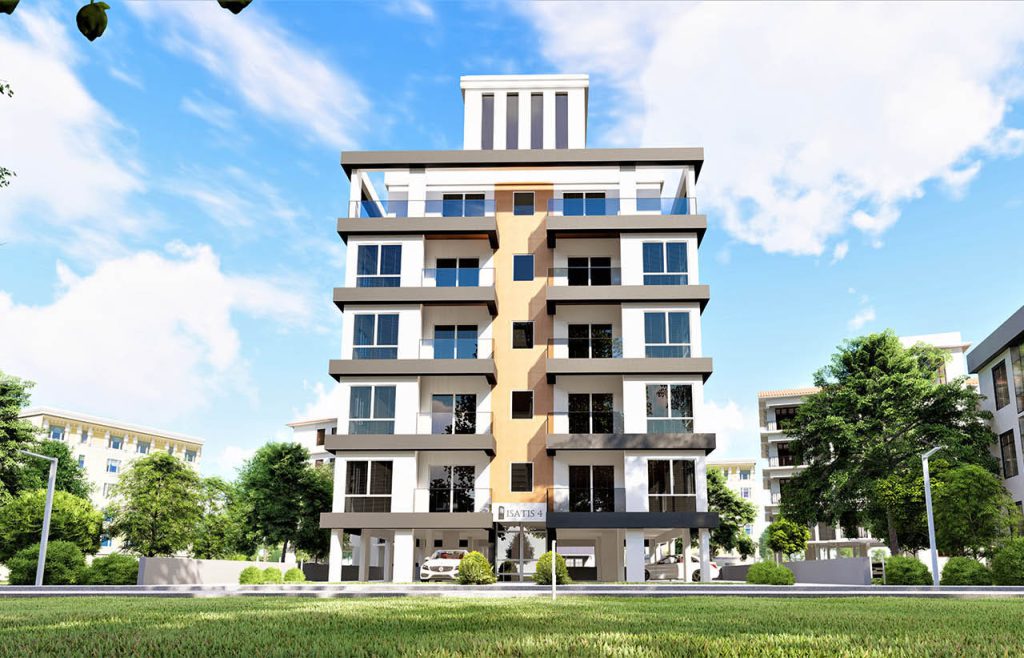 نمای بیرونی ساختمان آپارتمانی Isatis 4 Famagusta (رندر)