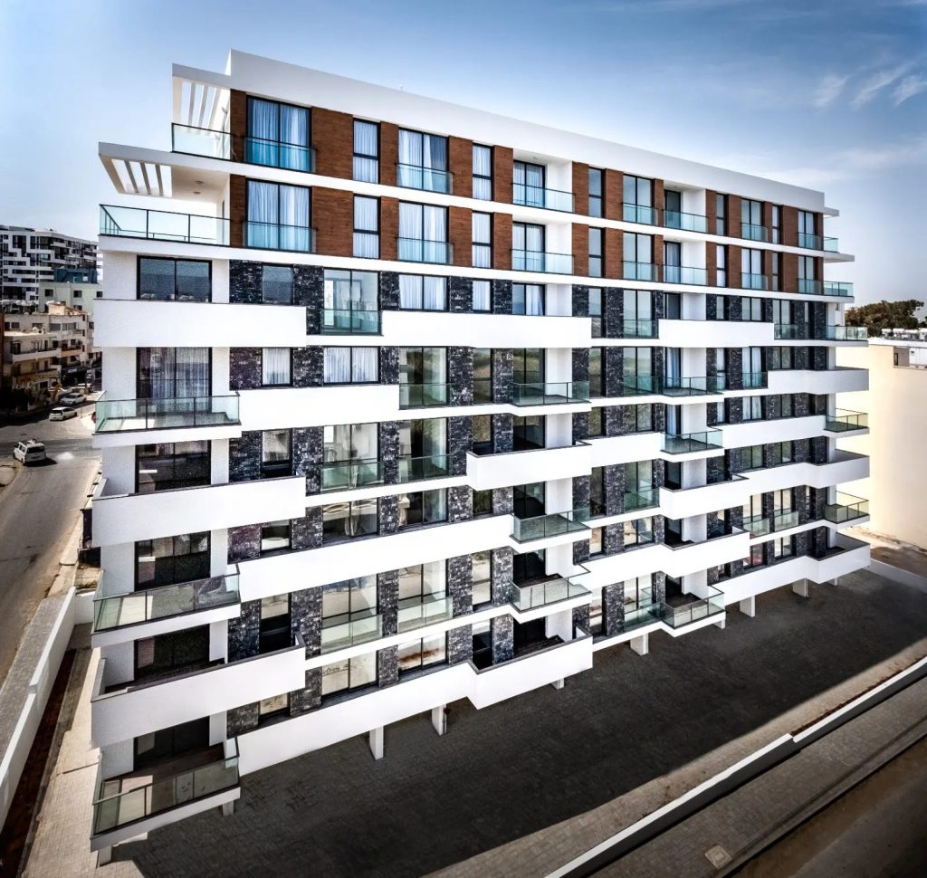 Northern Park NorthernLAND white apartment block with balconies