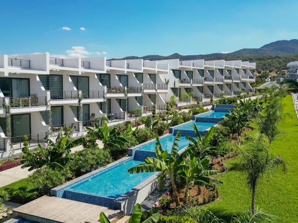 Pearl Island terraced apartment blocks with plunge pools and garden